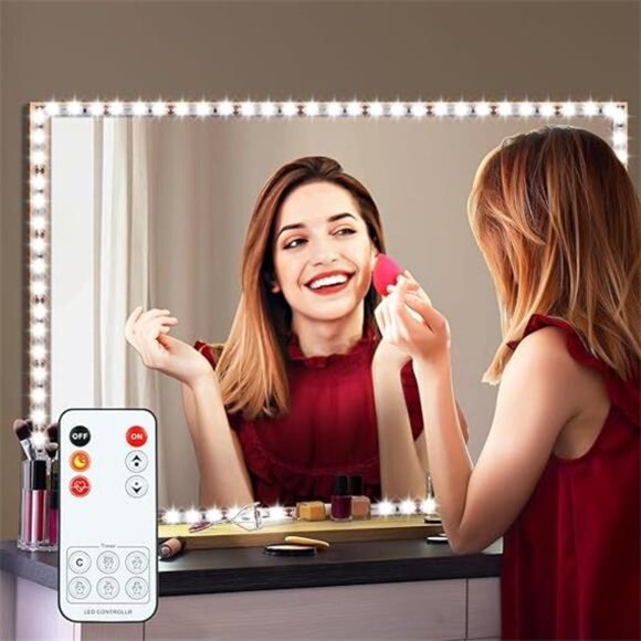 LED Vanity Mirror Lights for Makeup Dressing Table Vanity Set 13ft Flexible LED - Picture 7 of 7